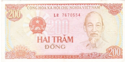 Vietnam two hundred dong 1987 circulated - 第 1/2 張圖片