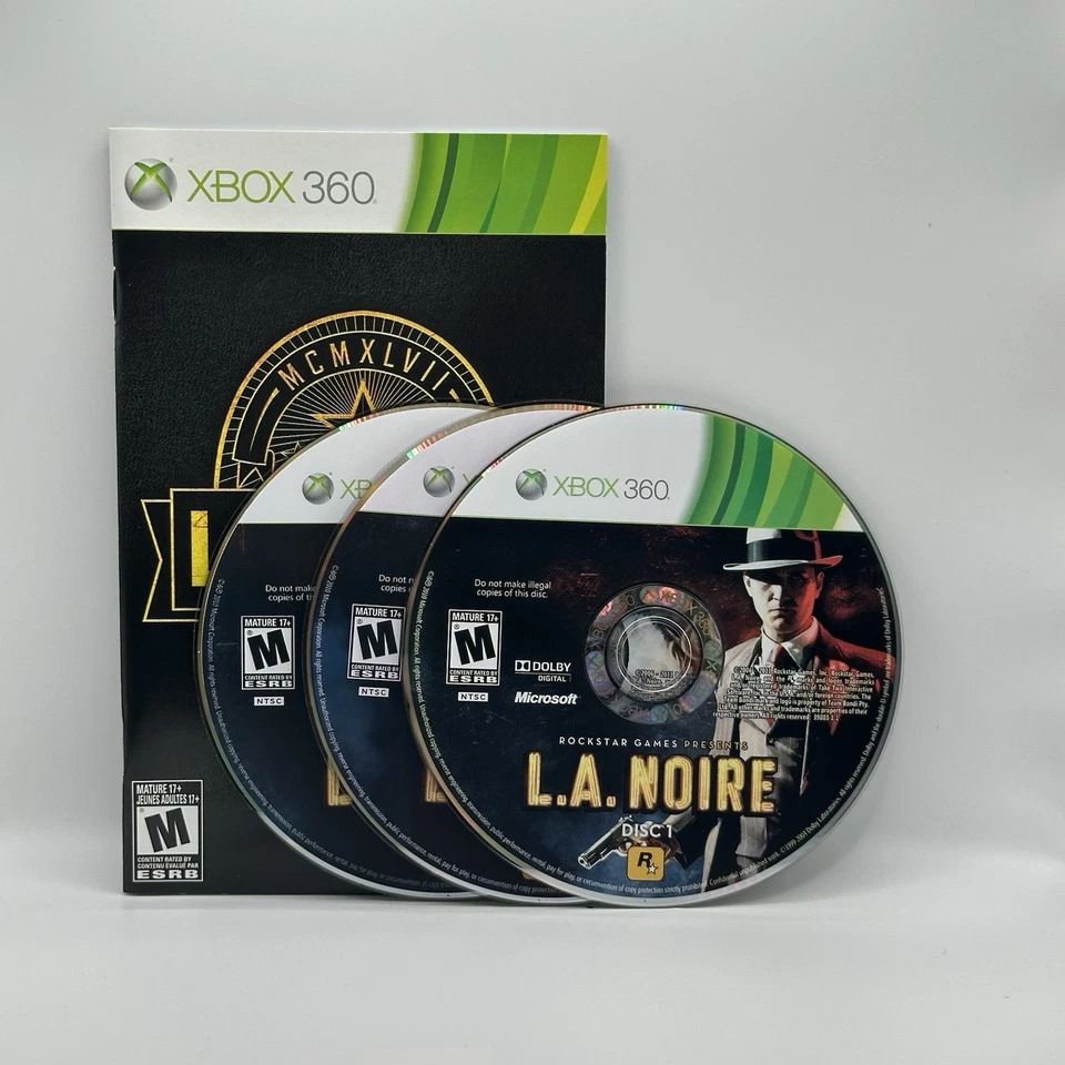 L.A. Noire (Microsoft Xbox 360, 2011) CIB Mint - Image 3 of 3