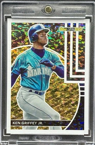 Ken Griffey Jr. RARE GOLD FOIL  REFRACTOR TOPPS  INVESTMENT CARD MARINERS MINT