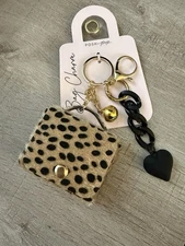 NEW Posh Pop Cheetah Leopard Bag Charm Key Chain