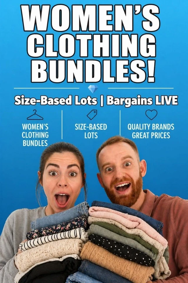 WOMENS CLOTHING BUNDLES! Size-Based Lots | £1 Starts