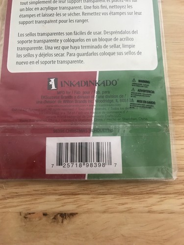 Inkadinkado Acrylic Clear Stamp Set 98398 Christmas Silhouettes - Bild 5 von 6