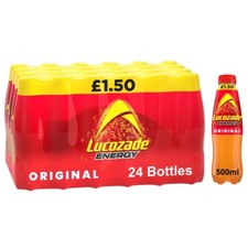 Image of Lucozade Original Energy Drink Pack Of 24 x 500ml