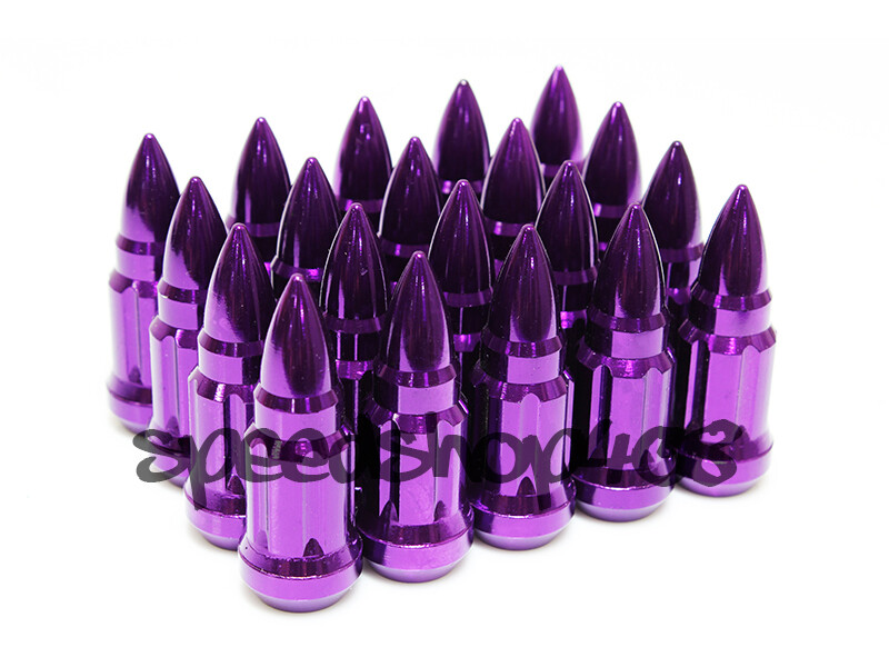 Z Racing Purple Bullet 57mm 12X1.5 Steel Lug Nuts Key Close