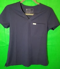 FIGS Size XXS Technical Collection Scrub Top Navy FW1000 Nurse Medical Hospital
