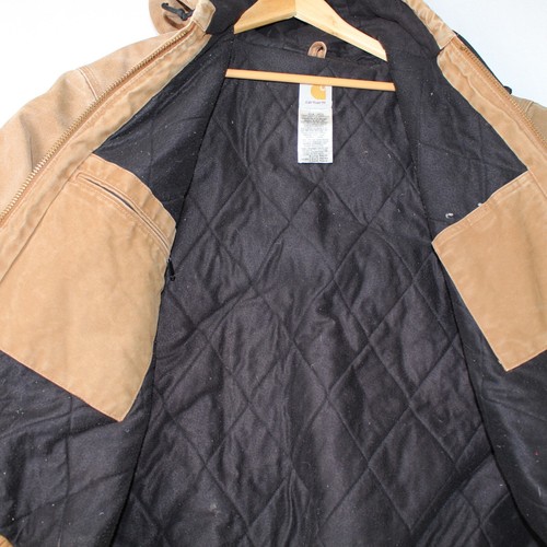 Carhartt Coat Men XL Canvas Brown J130 Workwear Stained Streetwear 90s Y2K - Picture 5 of 9