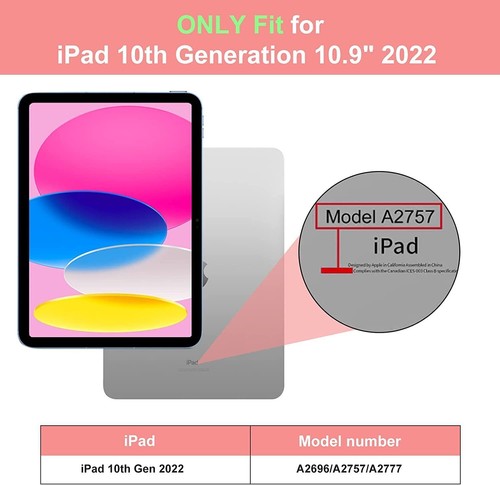 Backlit Touchpad Rotate Keyboard Case For iPad 7/8/9th 10th Gen Air 3 4 5th Pro - Picture 42 of 76