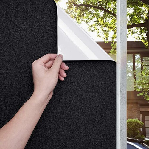 Statische Verdunkelungsfolie für Fenster, lichtundurchlässig, UV Schutz - Bild 7 von 12