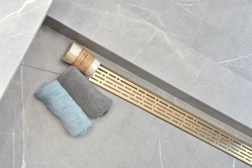SereneDrains Horizontal Side Discharge Outlet Low Profile + Linear Shower Drain - Picture 23 of 27