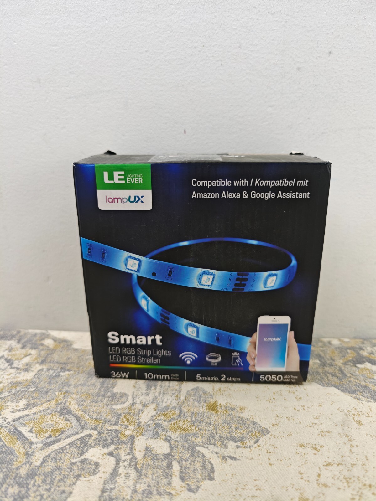 Lepro WiFi Smart LED Strip Light 10M 300LED, IP65, Works with Alexa and Google