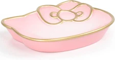 Jay Franco Hello Kitty Soap Dish - Pink Resin Sponge Holder/Jewelry Dish - Bathr