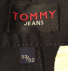 New Men's TOMMY JEANS Pants, Size: 33/32, Navy, Polyester/Spandex, Zip Legs — photo 3