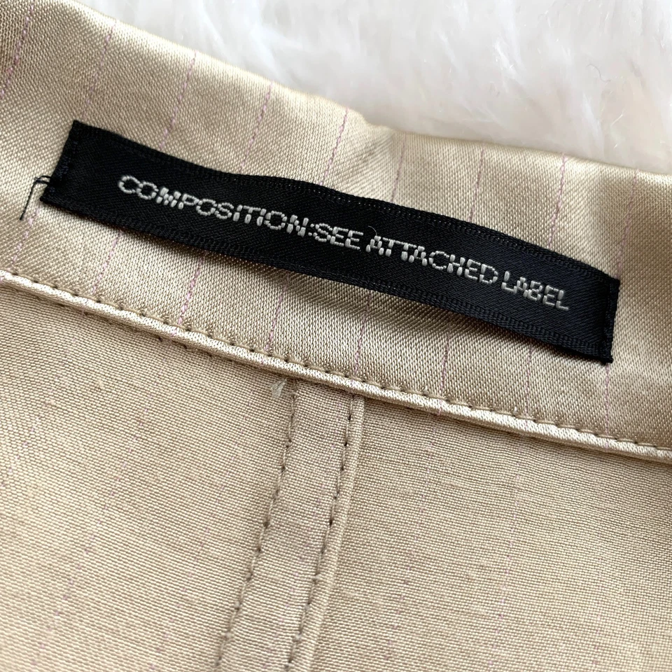 Y's Yohji Yamamoto Women's NWT Rayon Jacket Beige Size 1 (fits US XS-S) - Image 4 of 4