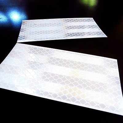 SILBER  Reflexband Reflexfolie 3M Scotchlite Geocaching Reflektor selbstklebend,