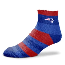 New England Patriots Rainbow Women's Fuzzy Socks, One Size