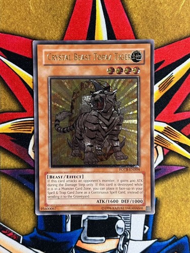 Crystal Beast Topaz Tiger FOTB-EN004 Ultimate Rare Unlimited Edition Euro VLP