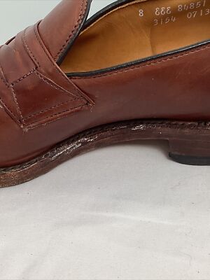 Allen Edmonds Sheridan Bicycle Toe Calfskin Penny Loafers  display picture 3