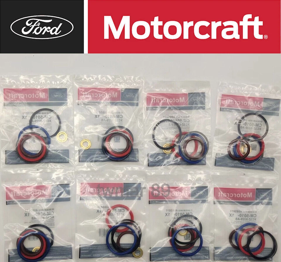 Set of 8 OEM CM5010 XC3Z9229AB Injector O-Ring Kit Fits F-250 F-350 E-350 450 US - Изображение 2 из 4
