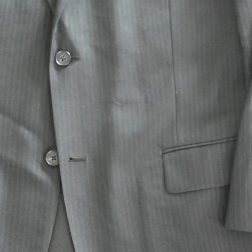 Костюм мужской шерстяной кашемировый Alfani 44R 40x28 черная полоса - Изображение 3 из 4