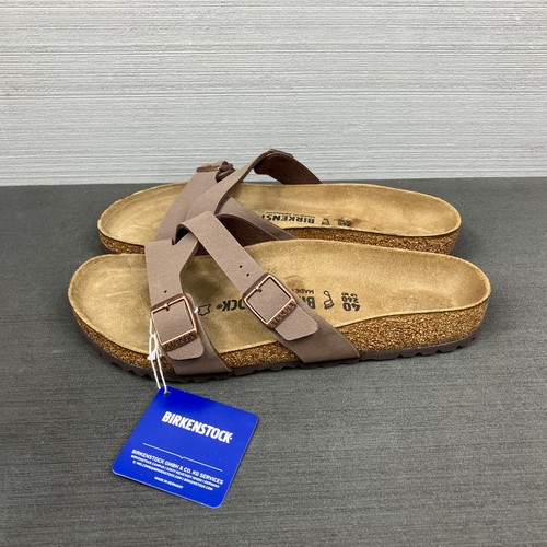 Birkenstock Yao Balance Birko-Flor Mocha Regular Fit Size EU40 Womens 9 Mens 7