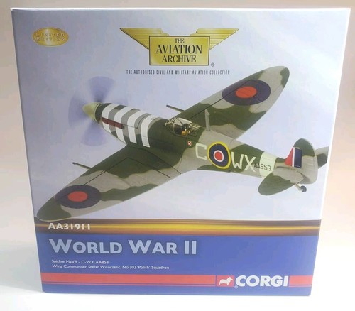 CORGI 31911 1/72 SPITFIRE MK.V #302 POLISH SQN AA853 STEFAN WITORZENC Dieppe - Picture 2 of 19