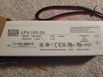 Mean Well LPV-100-24 Power Supply 100W 24V