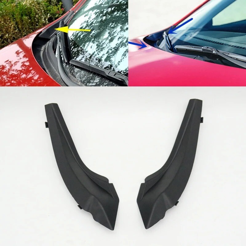 Pair Front Windshield Wiper Wrap Corner Panel Trim For Mazda 6 GJ