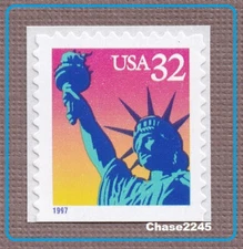 Scott #3122 Statue of Liberty 32c (Self-Adh. ATM Booklet Single) 1997 MNH