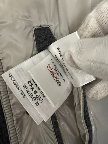 Authentic Moncler Bresle Jacket Wool Grey Size 2 Medium Men’s - Picture 15 of 23