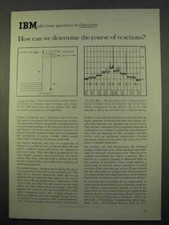 1963 IBM Computers Ad - Determine Course of Reactions