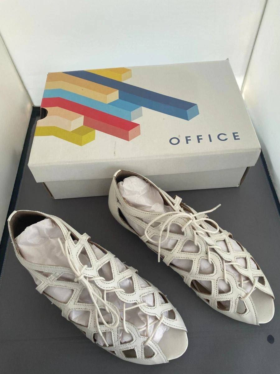 Office London white leather Arabian nights womens shoes uk 5 EU 38 AU 7 US 7 new