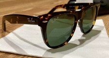 Ray-Ban RB2140 TortoiseShell Wayfarer Unisex 54mm Polarized Sunglasses Perfect 