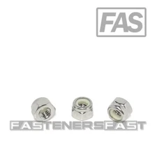 (100) M4 x 0.7 Stainless Steel DIN985 Metric Nylon Insert Lock Nuts 4mm A2 (100)