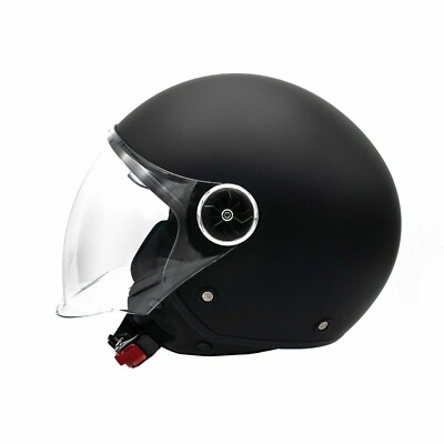 Casque Moto Jet Cafe Racer Homologué ECE 22-06 Visière