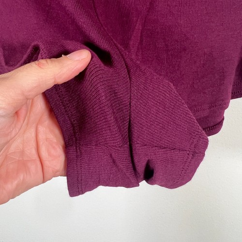 Athleta Well Rested Ribbed Sleep Short Size Small Burgundy Lounge Soft Comfy - Bild 7 von 11