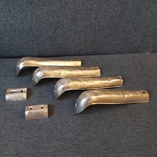 Vintage USSR Pedal Car Moskvitch AZLK Aluminum Bomper Bompers Set - Spare Part