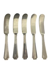 ONE Durgin Fairfax Sterling Silver Butter Knife With M Mono 5 1/2 Inches