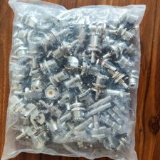 5Pcs UHF Female Bulkhead SO239 crimp RG58 LMR195 RG142 RG400 Cable RF connector