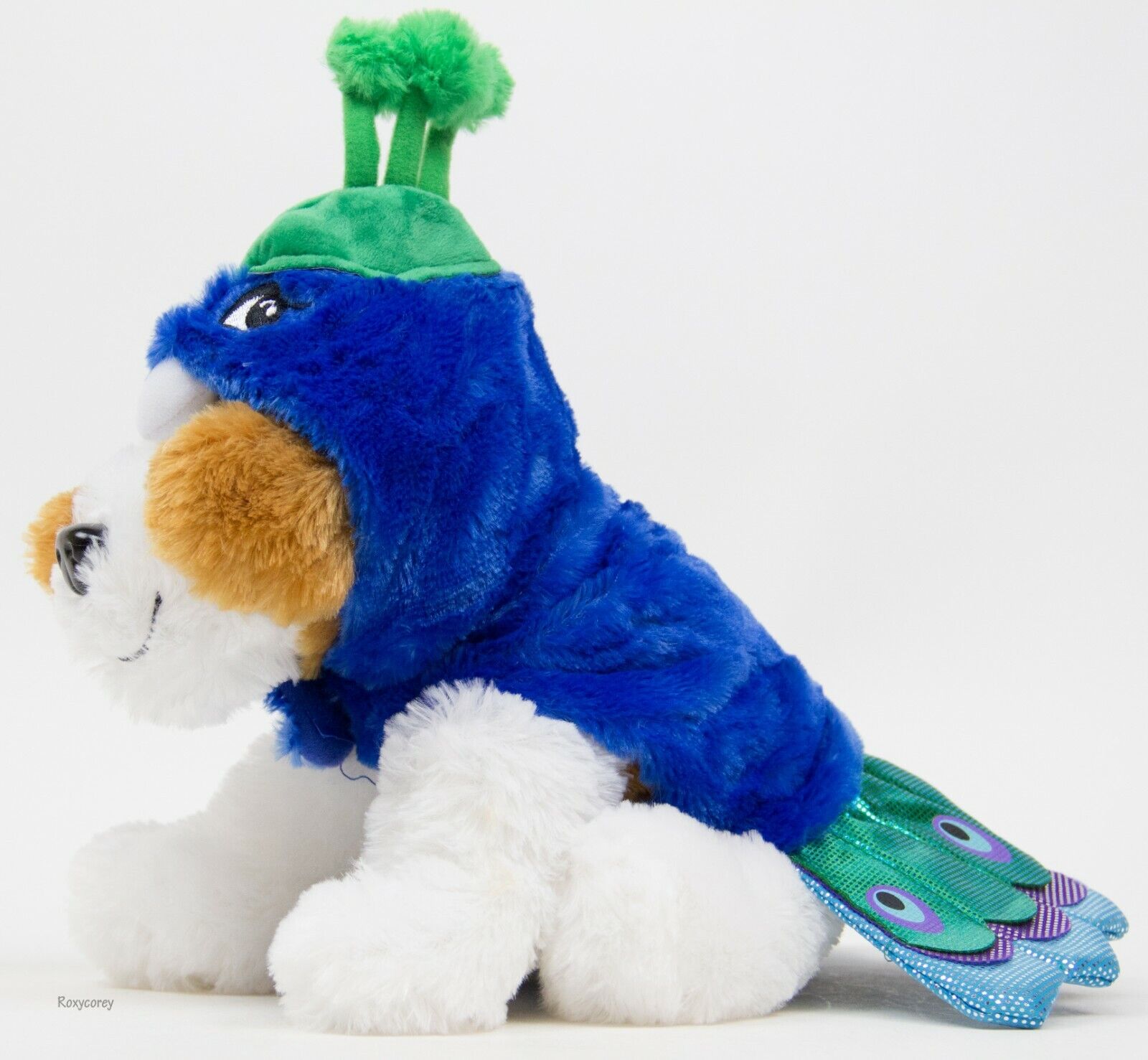 Halloween Simply Dog Blue & Green Peacock Costume Size XLarge NWT