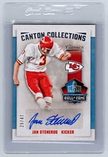 2016 Panini Classics Jan Stenerud Canton Collections Auto /47 Autograph Chiefs