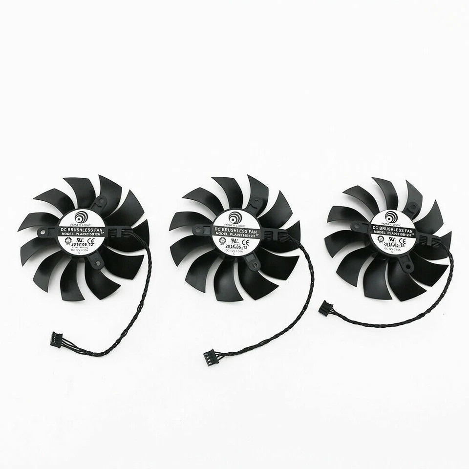 Cooling Fan For EVGA GTX1080Ti FTW3 GTX 1080 Ti Black ELITE PLA09215B12HH - Image 3 of 4