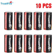 10PCS Trustfire 16340 Rechargeable Li-ion Battery 3.7V 880mAh Batteries Cells