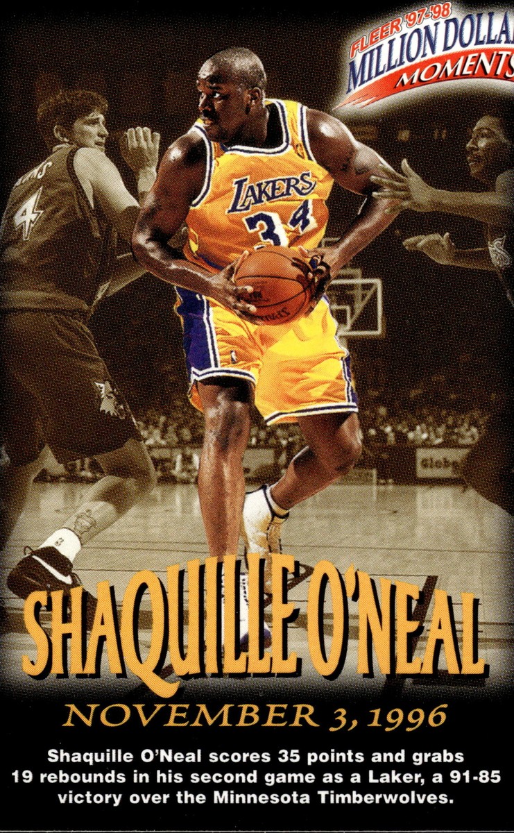 NBAカード SHAQUILLE O'NEAL FLEER 1997 1997-98 Fleer #19 Shaquille