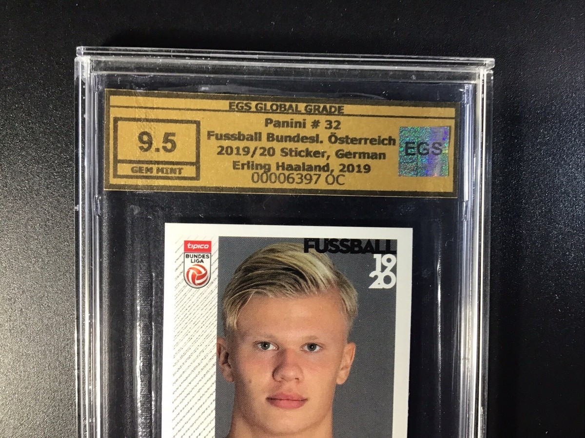 🔥2019 Panini Fussball Bundesliga ERLING HAALAND STICKER EGS 9.5