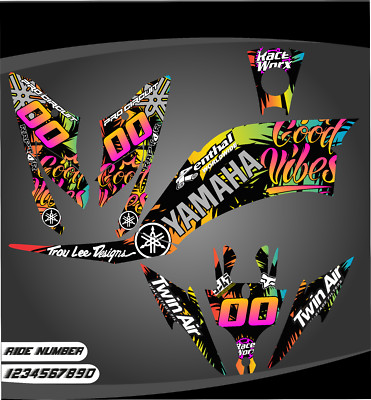 Yamaha Raptor 125  250 250R graphics kit  decals stickers atv Allá Years ATV Utv