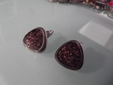 (r82) &Auml;ltere Manschettenkn&ouml;pfe Silber 835 mit Stein