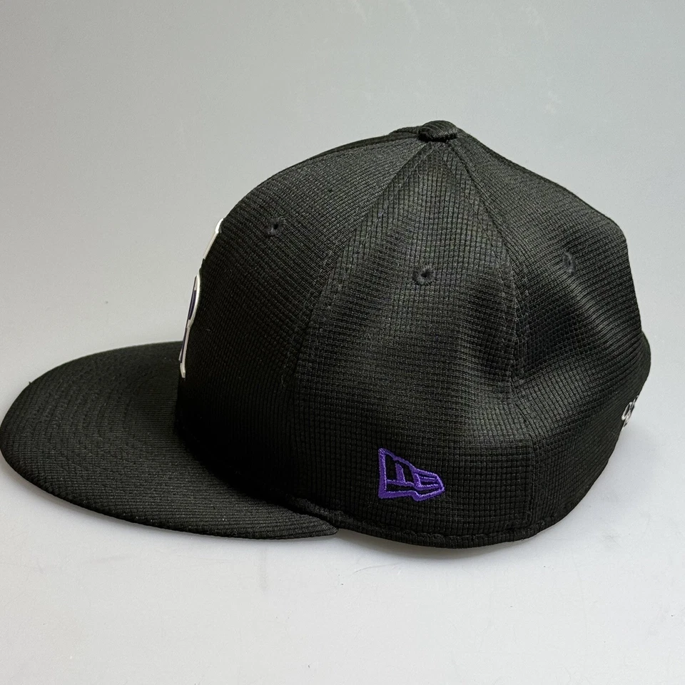 Colorado Rockies Hat 7 1/8 Fitted Black Batting Practice New Era 59Fifty - Image 4 of 4