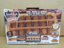 Brooklyn Brownie Nonstick Copper Pan by Gotham Steel As Seen on TV NEW IN BOX