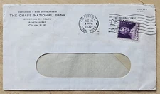 1937 Panama Canal Zone cover to USA 3 cent slogan cancel Colon window envelope