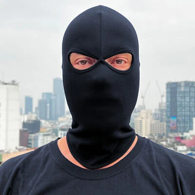 NO FACE NO NAME Sturmhaube schwarz Balaclava Maske Ultras Security Motorrad Ski Hooligans Biker